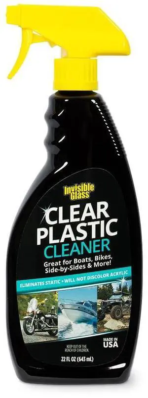 92084 Clear Plastic Cleaner for Cars, Motorcycles, RVs, Boats, Helmet Visors, Golf Carts, Acrylic and Vinyl Windows, Streak-Free, Haze-Free, Removes Static, 22 Fl Oz, Pack of 1 92084 Clear Plastic Cleaner for Cars, Motorcycles, RVs, Boats, Helmet Visors, Golf Carts, Acrylic and Vinyl Windows, Streak-Free, Haze-Free, Removes Static, 22 Fl Oz, Pack of 1