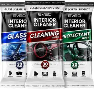 Car Wipes Interior Cleaning Kit -3-in-1 Car Cleaning Wipes Car Interior Wipes | Interior Car Wipes, Car Cleaning Kit Interior & Exterior - Protectant, Glass and Cleaning All Surfaces (90 Wipes) Car Wipes Interior Cleaning Kit -3-in-1 Car Cleaning Wipes Car Interior Wipes | Interior Car Wipes, Car Cleaning Kit Interior & Exterior - Protectant, Glass and Cleaning All Surfaces (90 Wipes)