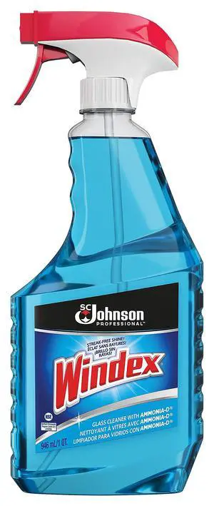 Windex Windex Glass Cleaner, 32 oz, Blue, Pack of 1 Windex Windex Glass Cleaner, 32 oz, Blue, Pack of 1