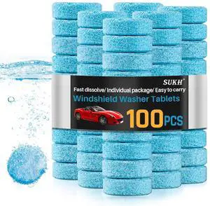 Sukh Car Windshield Washer Tablets - Washer Fluid Tablets Glass Cleaner Concentrate Car Windshield Wiper Fluid Car Windshield Cleaner Automotive Glass Cleaner Sukh Car Windshield Washer Tablets - Washer Fluid Tablets Glass Cleaner Concentrate Car Windshield Wiper Fluid Car Windshield Cleaner Automotive Glass Cleaner