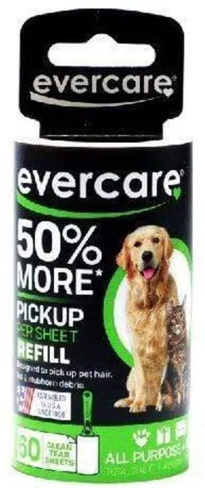 Pet Lint Roller Refill Extra Sticky All Purpose Use 60 Easy-Tear Sheets Per Roll Sticky Roller Cat & Dog Hair Remover for Furniture Clothing & Cars Pet Lint Roller Refill Extra Sticky All Purpose Use 60 Easy-Tear Sheets Per Roll Sticky Roller Cat & Dog Hair Remover for Furniture Clothing & Cars
