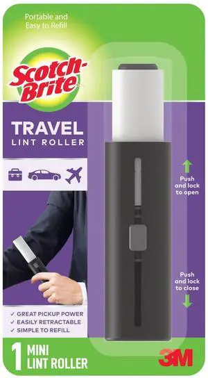 Mini Travel Lint Roller, Works Great On Pet Hair, 30 Sheets Mini Travel Lint Roller, Works Great On Pet Hair, 30 Sheets