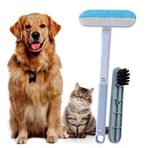 Pet Hair Removal Tool, Reusable Pet Hair Remover for Furniture, Couch, Carpet & Bedding, 17.3" Handle, Wide 7.3" Head, Mini Detail Brush, Easy Clean Pet Hair Removal Tool, Reusable Pet Hair Remover for Furniture, Couch, Carpet & Bedding, 17.3" Handle, Wide 7.3" Head, Mini Detail Brush, Easy Clean