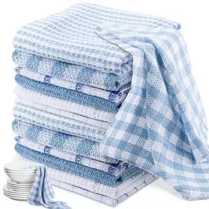 12 Pcs Kitchen Dish Cloths for Washing Dishes Absorbent Dish Rags Cleaning Reusable Towels for Scrubbing Wipe Glass Summer Home Household Supplies(Blue,13.8'' X 13.8'') 12 Pcs Kitchen Dish Cloths for Washing Dishes Absorbent Dish Rags Cleaning Reusable Towels for Scrubbing Wipe Glass Summer Home Household Supplies(Blue,13.8'' X 13.8'')