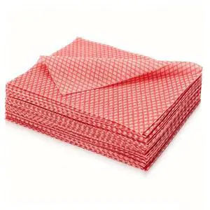 60 Pack 13.8×15.7 in Disposable Dish Cloths for Kitchen, Bathroom & Daily Cleaning Durable & Short-Term Reusable Cleaning Cloths (Red) 60 Pack 13.8×15.7 in Disposable Dish Cloths for Kitchen, Bathroom & Daily Cleaning Durable & Short-Term Reusable Cleaning Cloths (Red)