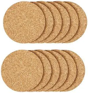 12 Pcs Cork Coaster for Drink, Absorbent Heat Resistant Reusable Tea or Coffee Coaster, Blank Coasters for Crafts,Warm Gifts Cork Coasters for Relatives and Friends. 12 Pcs Cork Coaster for Drink, Absorbent Heat Resistant Reusable Tea or Coffee Coaster, Blank Coasters for Crafts,Warm Gifts Cork Coasters for Relatives and Friends.