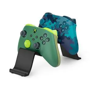 Desktop Dual Game Controller Stand Holder Stylish, Minimal Wave Design, Suitable for PS5, Xbox, Switch, PC & Retro Gamepads - by Brainwavz (UGDS12) Desktop Dual Game Controller Stand Holder Stylish, Minimal Wave Design, Suitable for PS5, Xbox, Switch, PC & Retro Gamepads - by Brainwavz (UGDS12)