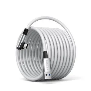 16 Feet Link Cable for Quest 3S, VR Cable Compatible with Meta/Oculus Quest 3/Quest 3S, Pico 4/Ultra Accessories VR Headset, 16FT USB 3.0 to USB C Link Cable High Speed Data Transfer Link Cord 16 Feet Link Cable for Quest 3S, VR Cable Compatible with Meta/Oculus Quest 3/Quest 3S, Pico 4/Ultra Accessories VR Headset, 16FT USB 3.0 to USB C Link Cable High Speed Data Transfer Link Cord