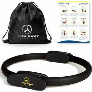 Fitness Circle 14 Inch Pilates Ring for Yoga and Other Workouts, Focusing on Toning Inner Thighs, Arms, Core and Back, at Home Pilates Equipment (Black) Fitness Circle 14 Inch Pilates Ring for Yoga and Other Workouts, Focusing on Toning Inner Thighs, Arms, Core and Back, at Home Pilates Equipment (Black)