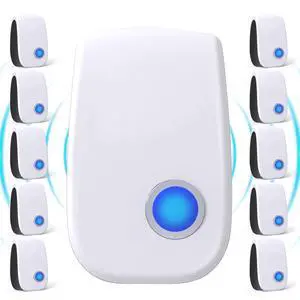 Upgraded Ultrasonic Pest Control RepellerElectronic Plug in Indoor Ultrasonic Repellent,Insect Repeller, Pest Repellent for Rodents, Mosquitoes, Ants, Cockroaches, Rat, Mice, Fleas, Beetles,10 Pack Upgraded Ultrasonic Pest Control RepellerElectronic Plug in Indoor Ultrasonic Repellent,Insect Repeller, Pest Repellent for Rodents, Mosquitoes, Ants, Cockroaches, Rat, Mice, Fleas, Beetles,10 Pack