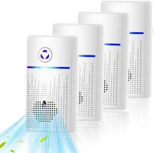 Air Ionizers for Home 4-Pack, Plug-in Air Purifier Ozone-Free & Filterless, Eliminates Pet Odors from Litter Box, Kitchen, Whisper-Quiet Portable Design for Home Bedroom Office Air Ionizers for Home 4-Pack, Plug-in Air Purifier Ozone-Free & Filterless, Eliminates Pet Odors from Litter Box, Kitchen, Whisper-Quiet Portable Design for Home Bedroom Office