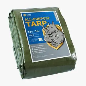 Heavy Duty Tarp 12x16 Feet Green Multi Purpose Thick Waterproof Poly Tarp Cover 10mil Heavy Duty Tarp 12x16 Feet Green Multi Purpose Thick Waterproof Poly Tarp Cover 10mil