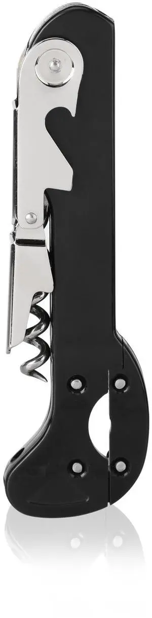 Recoil Waiters Corkscrew Wine Opener, Durable Stainless Steel with Built-in Bottle Opener and 4-Wheel Foil Cutter for Bartenders, Home Bar, Kitchen, Outdoor Party, Gifts for Wine Lovers, Set of 1 Recoil Waiters Corkscrew Wine Opener, Durable Stainless Steel with Built-in Bottle Opener and 4-Wheel Foil Cutter for Bartenders, Home Bar, Kitchen, Outdoor Party, Gifts for Wine Lovers, Set of 1