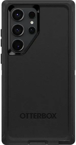 Galaxy S23 Ultra Defender Series Case - Black, Rugged & Durable, with Port Protection, Includes Holster Clip Kickstand Galaxy S23 Ultra Defender Series Case - Black, Rugged & Durable, with Port Protection, Includes Holster Clip Kickstand