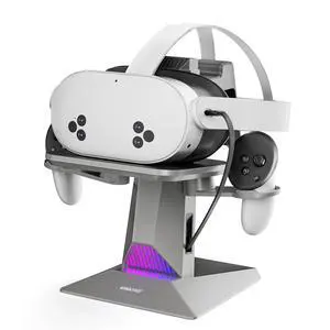 CD1 Charging Dock for Meta Quest 3S/3, Steam VR/Quest 2, Retractable Charging Cable to Charge VR Headset, RGB Charging Station Accessories Compatible with Elite Strap and Controllers CD1 Charging Dock for Meta Quest 3S/3, Steam VR/Quest 2, Retractable Charging Cable to Charge VR Headset, RGB Charging Station Accessories Compatible with Elite Strap and Controllers