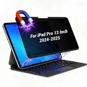 Magnetic Privacy Screen Protector for iPad Pro 13 Inch (M4/M5, 2024/2025), Removable & Reusable Anti Blue Light Glare Spy Private Filter Black Security Screen Filter for School, Office Magnetic Privacy Screen Protector for iPad Pro 13 Inch (M4/M5, 2024/2025), Removable & Reusable Anti Blue Light Glare Spy Private Filter Black Security Screen Filter for School, Office