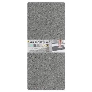Nonslip Bathtub Mat, Anti Slip Bath Mat 0.6" Extra Thick, Quick Dry Bath Tub Anti Slip Shower Mat, Loofah Non-Slip Bath Mat for Tub Bathroom Pool Kitchen Entryway Home Hotel(Grey 16x39) Nonslip Bathtub Mat, Anti Slip Bath Mat 0.6" Extra Thick, Quick Dry Bath Tub Anti Slip Shower Mat, Loofah Non-Slip Bath Mat for Tub Bathroom Pool Kitchen Entryway Home Hotel(Grey 16x39)