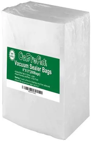 200 Quart Size 8" x 12" Vacuum Sealer Bags with BPA Free and Heavy Duty,Great for Food Storage Vaccume Sealer PreCut Bag 200 Quart Size 8" x 12" Vacuum Sealer Bags with BPA Free and Heavy Duty,Great for Food Storage Vaccume Sealer PreCut Bag