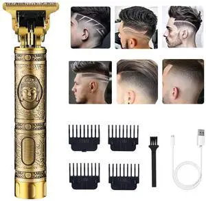 Hair Clippers for Men, Cordless Electric Hair Trimmer and Beard Shaver, T Blade Zero Gapped Edgers Clipper Hair Cutting Kit, Rechargeable, Gift for Father Hair Clippers for Men, Cordless Electric Hair Trimmer and Beard Shaver, T Blade Zero Gapped Edgers Clipper Hair Cutting Kit, Rechargeable, Gift for Father