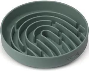Large Silicone Slow Feeder Dog Bowls, Interactive Puzzle Toy for Pets Food Training, Keeps Dogs Busy, Prevents Puppy Overeating (Dark Green, Large: 3.2Cup) Large Silicone Slow Feeder Dog Bowls, Interactive Puzzle Toy for Pets Food Training, Keeps Dogs Busy, Prevents Puppy Overeating (Dark Green, Large: 3.2Cup)