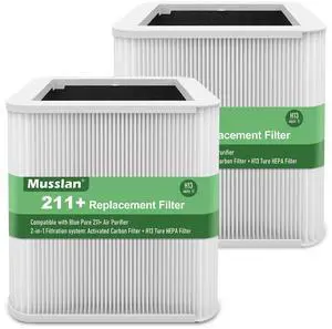 2 Pack 211+ Filter Replacement Compatible with 211+ Air Purifier, 2-Stage Filtration System of H13 True HEPA Filter for 211 2 Pack 211+ Filter Replacement Compatible with 211+ Air Purifier, 2-Stage Filtration System of H13 True HEPA Filter for 211