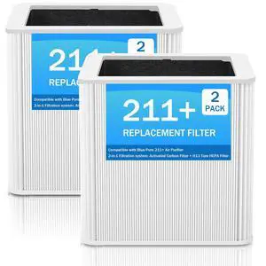 2 Pack 211+ Replacement Filter Compatible with 211+ Air Cleaner Purifier, Activated Carbon Replacement Filter and H13 True Hepa 2 Pack 211+ Replacement Filter Compatible with 211+ Air Cleaner Purifier, Activated Carbon Replacement Filter and H13 True Hepa