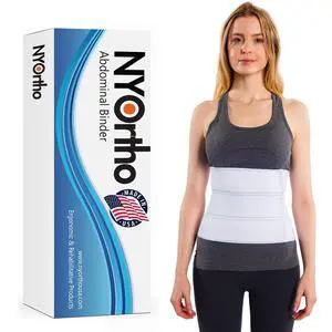 Post Surgery Abdominal Binder (Fits 30¨ - 45¨) - 9" Height, 3 Panel Waist Support Belt for Men & Women - Postpartum Belly Band - Tummy Tuck Compression Garment - MADE IN USA Post Surgery Abdominal Binder (Fits 30¨ - 45¨) - 9" Height, 3 Panel Waist Support Belt for Men & Women - Postpartum Belly Band - Tummy Tuck Compression Garment - MADE IN USA