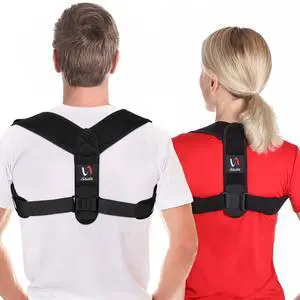 Posture Corrector for both Men and Women, Comfortable Upper and Back Brace, Adjustable Back Straightener Support for Back, Shoulder and Neck Posture Corrector for both Men and Women, Comfortable Upper and Back Brace, Adjustable Back Straightener Support for Back, Shoulder and Neck