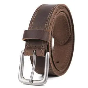 Men's Full Grain Leather Casual Every Day Jeans Belts, Handmade Men Leather Belt with Gift Box Men's Full Grain Leather Casual Every Day Jeans Belts, Handmade Men Leather Belt with Gift Box