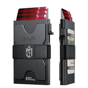 Card Holder Wallets for Men - Slim Wallet Holds 6+6 Cards, Metal Card Holder, Minimalist RFID Blocking Wallets with Pop-Up Function, Ultra-Thin, Men's Accessories, Gifts for Him Card Holder Wallets for Men - Slim Wallet Holds 6+6 Cards, Metal Card Holder, Minimalist RFID Blocking Wallets with Pop-Up Function, Ultra-Thin, Men's Accessories, Gifts for Him