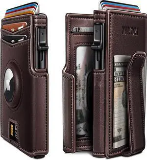 Airtag Wallet for Men,with Money Clip 10 Cards Metal Case Smart Slim Pop Up Credit Card Holder Flip with Magnetic Closure RFID Blocking wallet with Gift Box Airtag Wallet for Men,with Money Clip 10 Cards Metal Case Smart Slim Pop Up Credit Card Holder Flip with Magnetic Closure RFID Blocking wallet with Gift Box