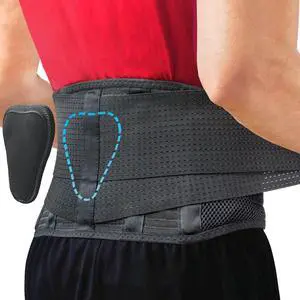 Back Brace for Lower Back Pain - Immediate Relief from Sciatica, Herniated Disc, Scoliosis - Breathable + Lumbar Support Pad - For Men & Women - Fits 4452 Waist (Large, Check Size Chart) Back Brace for Lower Back Pain - Immediate Relief from Sciatica, Herniated Disc, Scoliosis - Breathable + Lumbar Support Pad - For Men & Women - Fits 4452 Waist (Large, Check Size Chart)