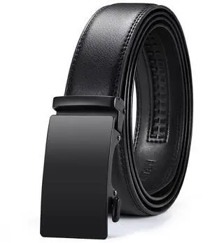 Men's Belt Leather Ratchet Belt for Men Dress Casual Every Day with Adjustable Buckle, Trim to Fit Men's Belt Leather Ratchet Belt for Men Dress Casual Every Day with Adjustable Buckle, Trim to Fit