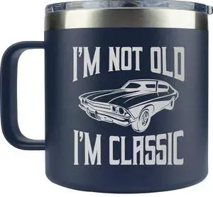 Dad Gifts from Daughter, Son, Kids on Fathers Day - Fathers Day Gift for Grandpa - Birthday gifts for Grandpa - Dad Birthday gifts - Funny Mug 14oz, Navy Insulated Stainless Steel Dad Gifts from Daughter, Son, Kids on Fathers Day - Fathers Day Gift for Grandpa - Birthday gifts for Grandpa - Dad Birthday gifts - Funny Mug 14oz, Navy Insulated Stainless Steel