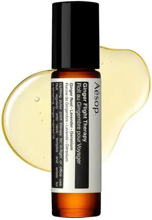 Ginger Flight Therapy | Aromatic Anti-Nausea, Calming Pulse-Point Roll-On with Ginger and Lavender Oil | for Travel or Daily Use | 0.3 fl oz Ginger Flight Therapy | Aromatic Anti-Nausea, Calming Pulse-Point Roll-On with Ginger and Lavender Oil | for Travel or Daily Use | 0.3 fl oz