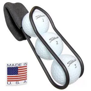 Golf Ball Holder - Pro with Quick-Draw Release (Black) Golf Ball Holder - Pro with Quick-Draw Release (Black)