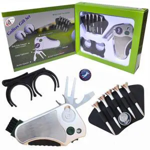 Golfer's Best Golf Gift Set: Tool - Stroke Counter, Divot Tool Repair, Brush, Ball Marker, Cleat Tightener, Club Groove Cleaner Belt Tee Holder Tees Belt Ball Holder - Gift Idea for Men Women Golfer's Best Golf Gift Set: Tool - Stroke Counter, Divot Tool Repair, Brush, Ball Marker, Cleat Tightener, Club Groove Cleaner Belt Tee Holder Tees Belt Ball Holder - Gift Idea for Men Women