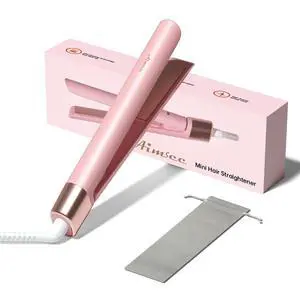 Mini Flat Iron 0.8 Inch Ceramic Mini Hair Straightener, Small Flat Irons for Short Hair, Curls Bangs, Dual Voltage for Travel,Dual Voltage for Worldwide Use(Pink) Mini Flat Iron 0.8 Inch Ceramic Mini Hair Straightener, Small Flat Irons for Short Hair, Curls Bangs, Dual Voltage for Travel,Dual Voltage for Worldwide Use(Pink)