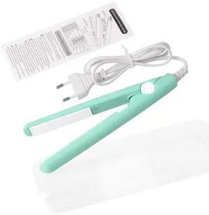 2 in 1 Mini Hair Straightener, US Plug, Ceramic Tourmaline Plate, Beauty Small Lightweight Portable Flat Iron Heating Curler for Home (Green) 2 in 1 Mini Hair Straightener, US Plug, Ceramic Tourmaline Plate, Beauty Small Lightweight Portable Flat Iron Heating Curler for Home (Green)