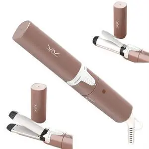 Mini Dual Voltage Curling Iron & Straightener 2-in-1 for Travel - Portable Hair Curler Wand with Worldwide Voltage Compatibility,Compact Design for Women Mini Dual Voltage Curling Iron & Straightener 2-in-1 for Travel - Portable Hair Curler Wand with Worldwide Voltage Compatibility,Compact Design for Women