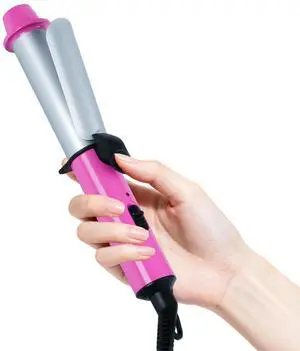 Mini 1 Inch Ceramic Curling Iron Dual Voltage Travel Hair Curler, Compact & Lightweight for Short Hair and Bangs, Pink Mini 1 Inch Ceramic Curling Iron Dual Voltage Travel Hair Curler, Compact & Lightweight for Short Hair and Bangs, Pink