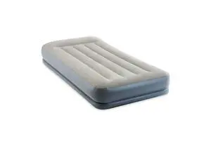 64115ED Dura-Beam Standard Pillow Rest Air Mattress: Fiber-Tech Twin Size Built-in Electric Pump 12in Bed Height 300lb Weight Capacity 64115ED Dura-Beam Standard Pillow Rest Air Mattress: Fiber-Tech Twin Size Built-in Electric Pump 12in Bed Height 300lb Weight Capacity