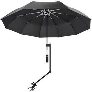 UPF 50+ Beach Umbrella with Adjustable Universal Clamp UPF 50+ Beach Umbrella with Adjustable Universal Clamp