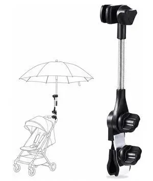 Universal Umbrella Holder for Chair, 360° Adjustable Umbrella Clamp Mount for Stroller, Beach Chair, Wheelchair & Golf Cart - Tool-Free Installation for Sun & Rain Protection Universal Umbrella Holder for Chair, 360° Adjustable Umbrella Clamp Mount for Stroller, Beach Chair, Wheelchair & Golf Cart - Tool-Free Installation for Sun & Rain Protection