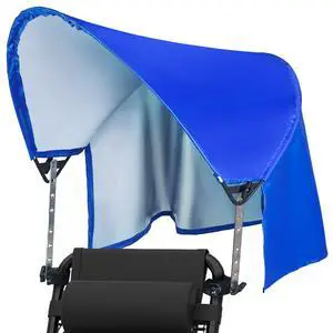Large Beach Chair Canopy Umbrella with Back Flap Adjustable Height Foldable Chair Sun Shade Attachment Fits for Beach Camping Fishing Lounge Tanning Zero Gravity Chair Large Beach Chair Canopy Umbrella with Back Flap Adjustable Height Foldable Chair Sun Shade Attachment Fits for Beach Camping Fishing Lounge Tanning Zero Gravity Chair