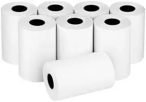(8 Rolls) 2 1/4" x 55' Thermal Receipt Paper, Compatible with Most Credit Card Machine Handheld Terminal, and Mini POS Cash Register Printer (8 Rolls) 2 1/4" x 55' Thermal Receipt Paper, Compatible with Most Credit Card Machine Handheld Terminal, and Mini POS Cash Register Printer