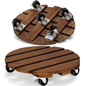 2pack Plant Caddy 12Wood Duty Rolling Plant Stand with 2 360° Lockable Caster Wheels,Indoor Outdoor on Roller Patio/Flower Pot/Succulent Pots 2pack Plant Caddy 12Wood Duty Rolling Plant Stand with 2 360° Lockable Caster Wheels,Indoor Outdoor on Roller Patio/Flower Pot/Succulent Pots