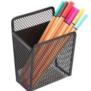 Magnetic Pencil Holder - Extra Strong Magnets Mesh Marker Holder Magnetic Pencil Holder - Extra Strong Magnets Mesh Marker Holder