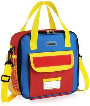 Lunch Box Kids, Large Insulated Lunch Bag for Boys Girls, Red Blue Lunch Box Kids, Large Insulated Lunch Bag for Boys Girls, Red Blue