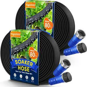 100FT Flat Soaker Hose, Heavy Duty Garden Watering Hose 100FT Flat Soaker Hose, Heavy Duty Garden Watering Hose